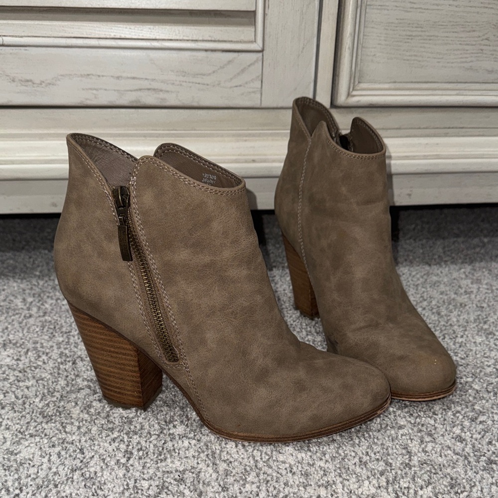Michael Shannon Taupe Ankle Booties